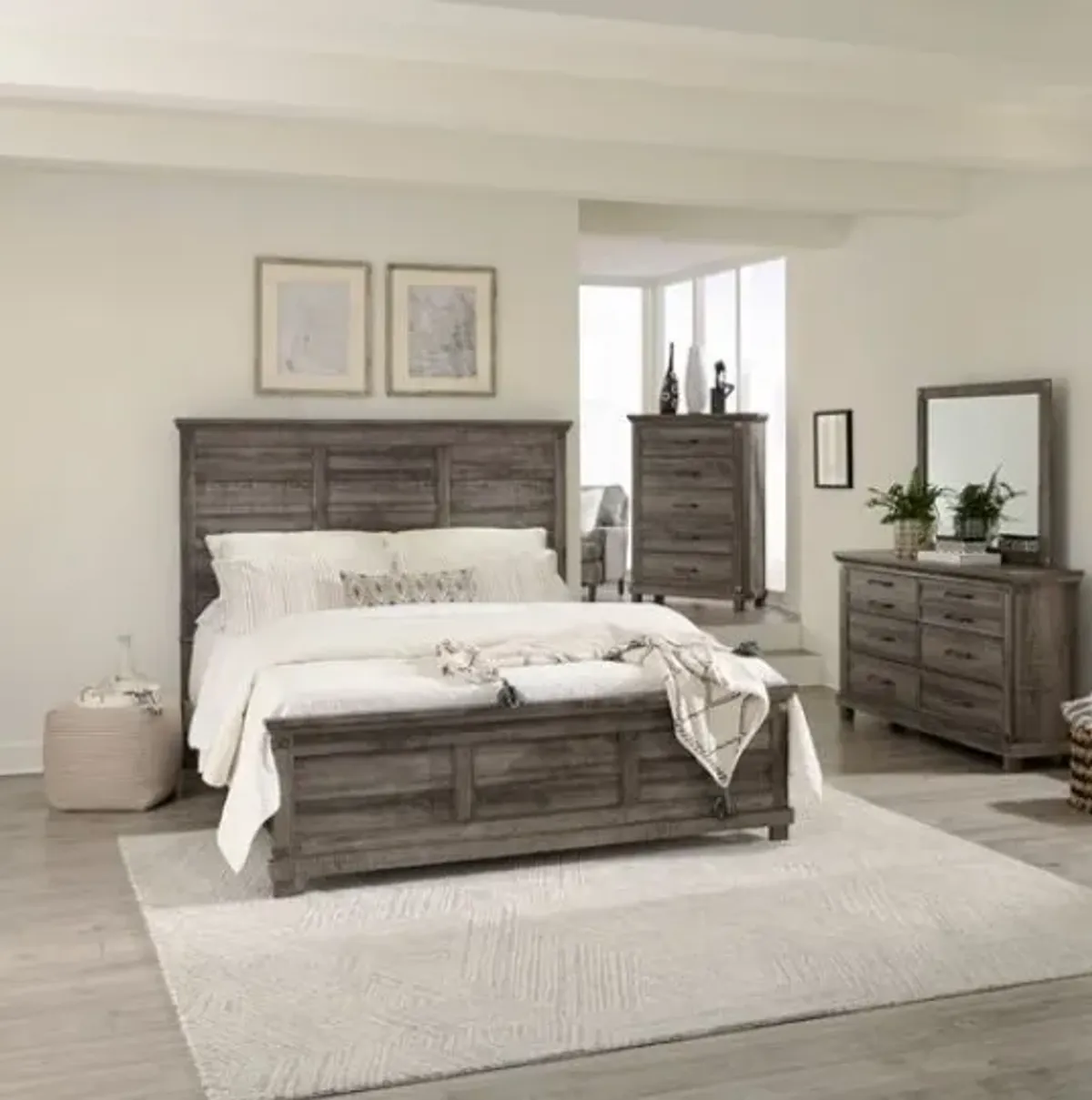 Liberty Furniture Lakeside Haven 6-Piece Brownstone Optional Queen Bedroom Set