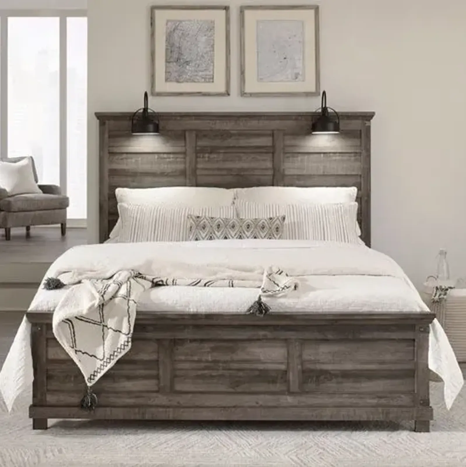 Liberty Furniture Lakeside Haven Brownstone Queen Panel Bed