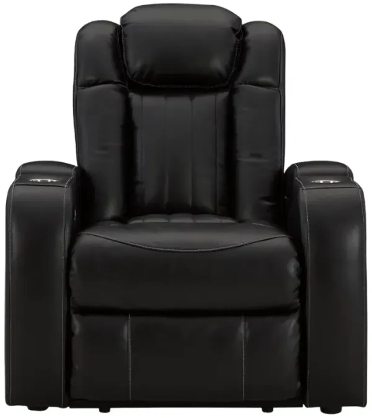 Signature Design by Ashley® Caveman Den Midnight Power Recliner with Adjustable Headrest