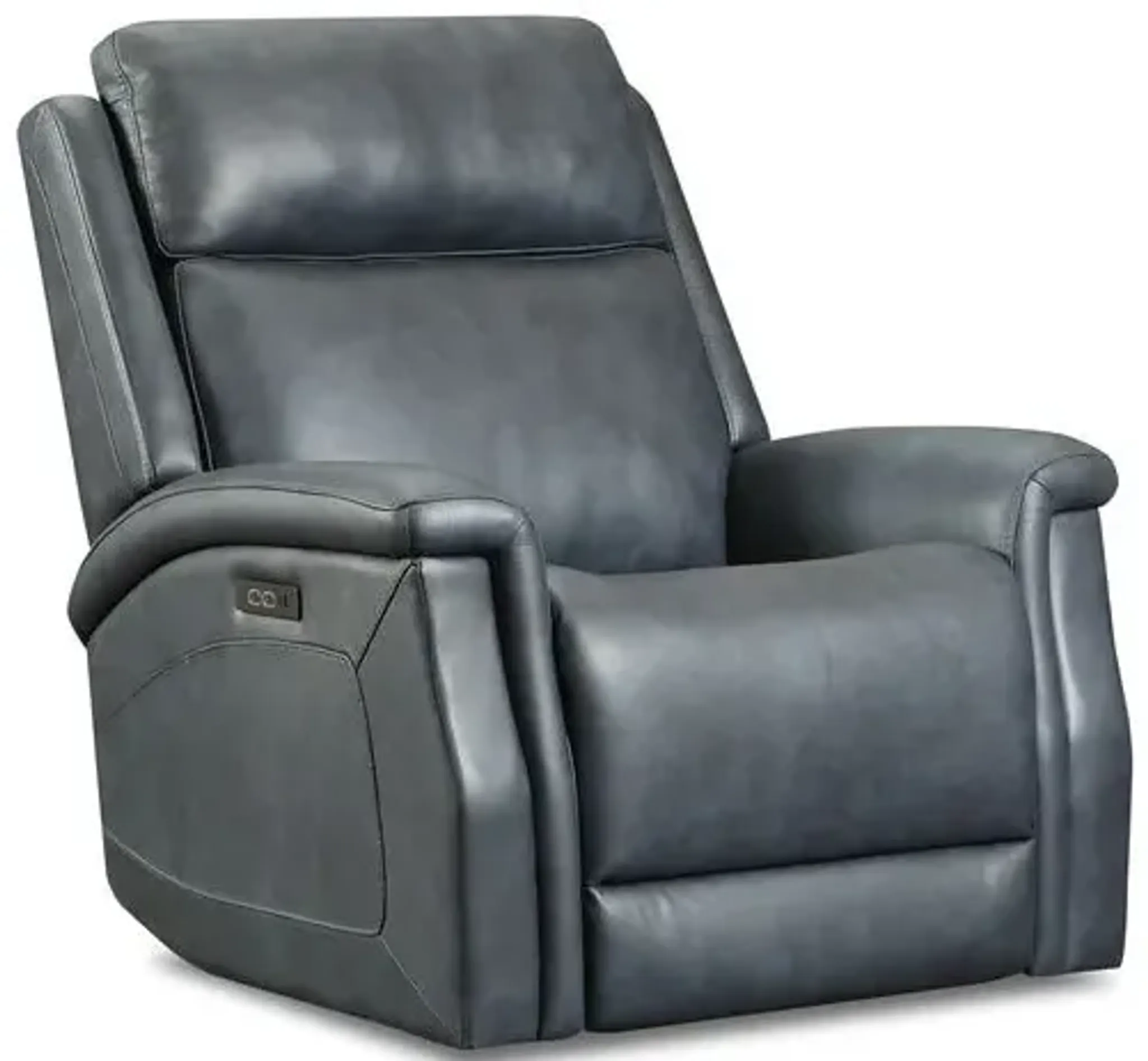 Southern Motion Reno Navy Power Swivel Rocker Recliner with Power ...