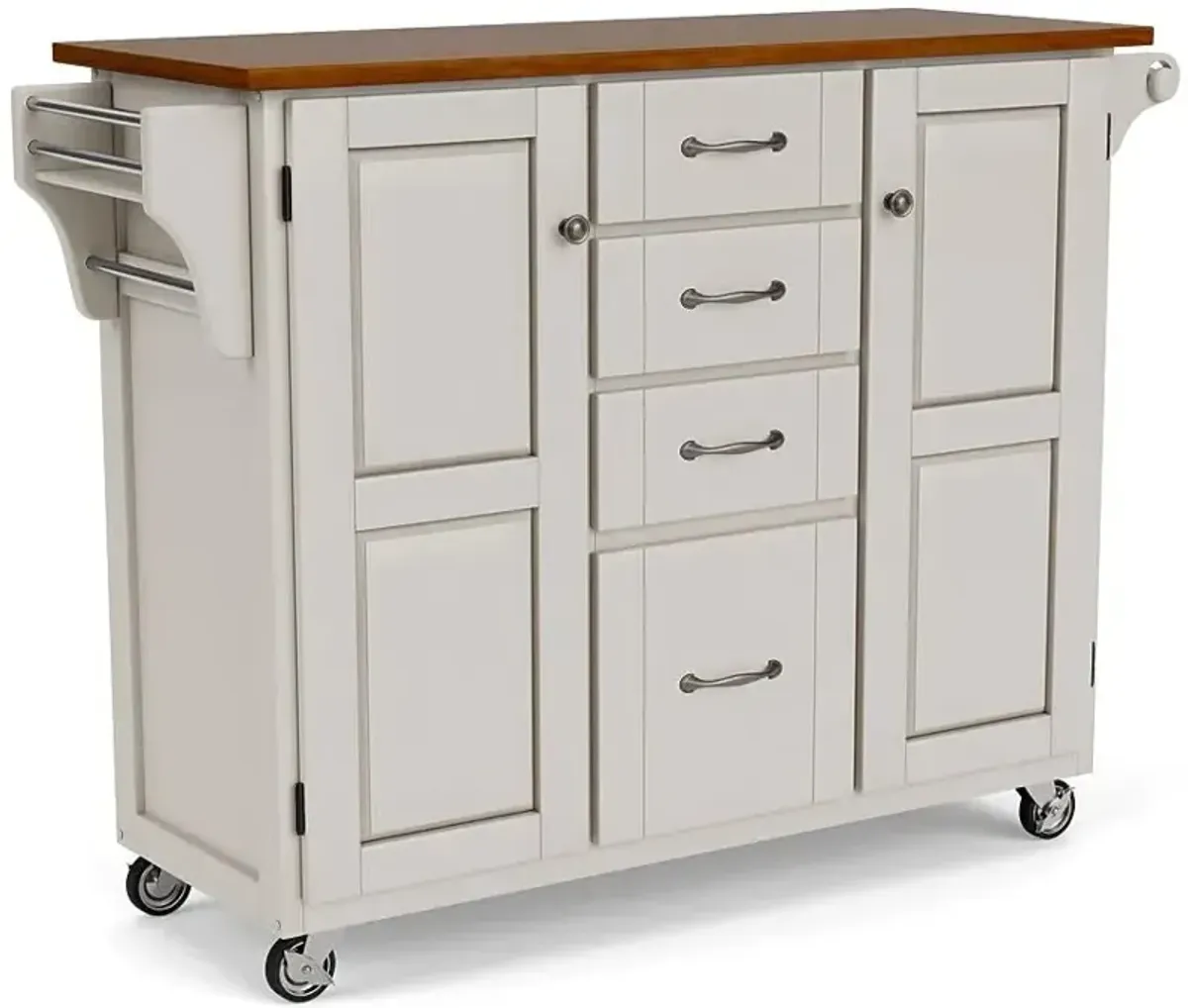 homestyles® Create-a-Cart Off-White Kitchen Cart