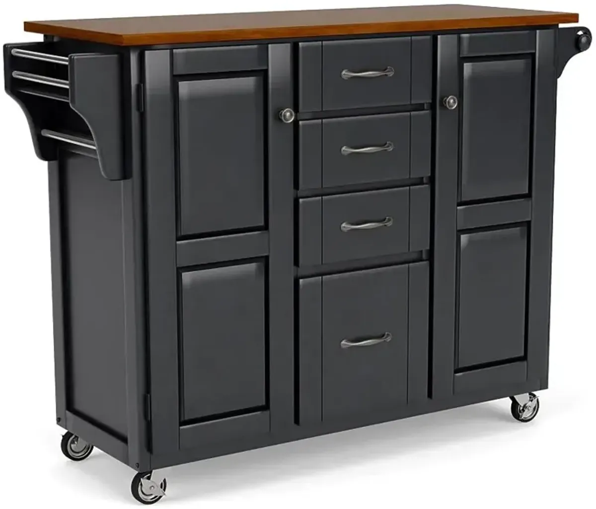 homestyles® Create-a-Cart Black Kitchen Cart