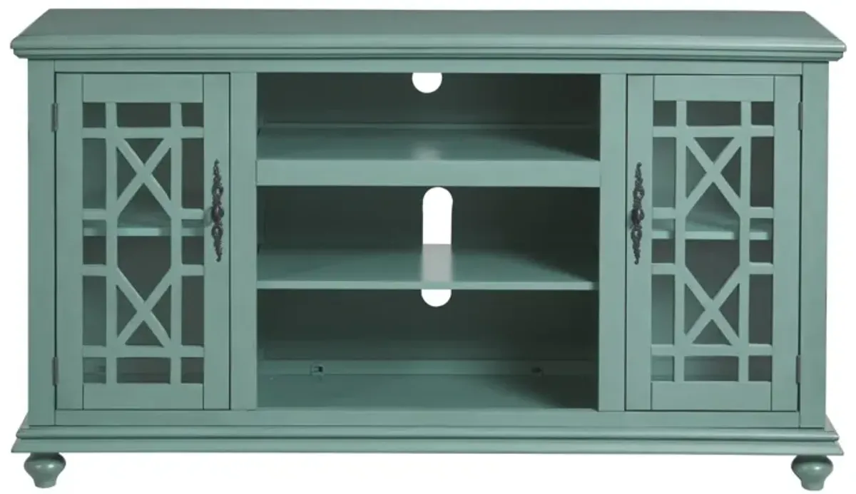 Martin Svennson Antique Teal Entertainment Stand