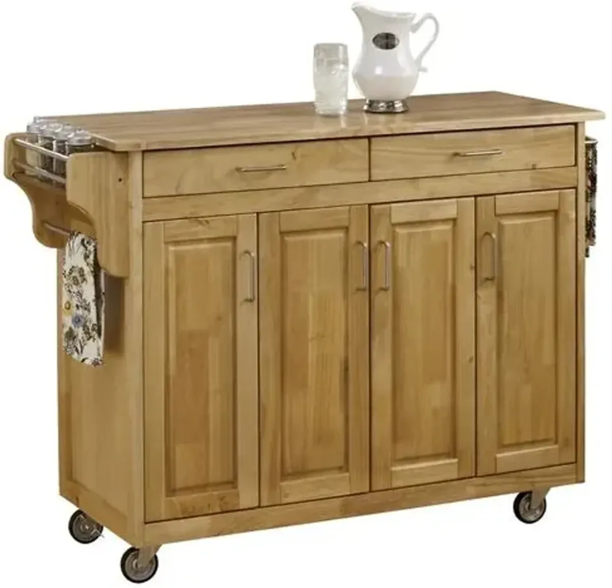 homestyles® Create-a-Cart Natural Wood Kitchen Cart