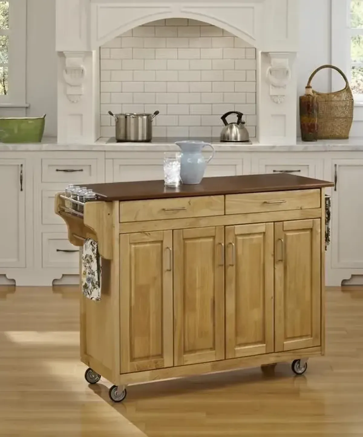 homestyles® Create-a-Cart Natural Wood/Oak Kitchen Cart