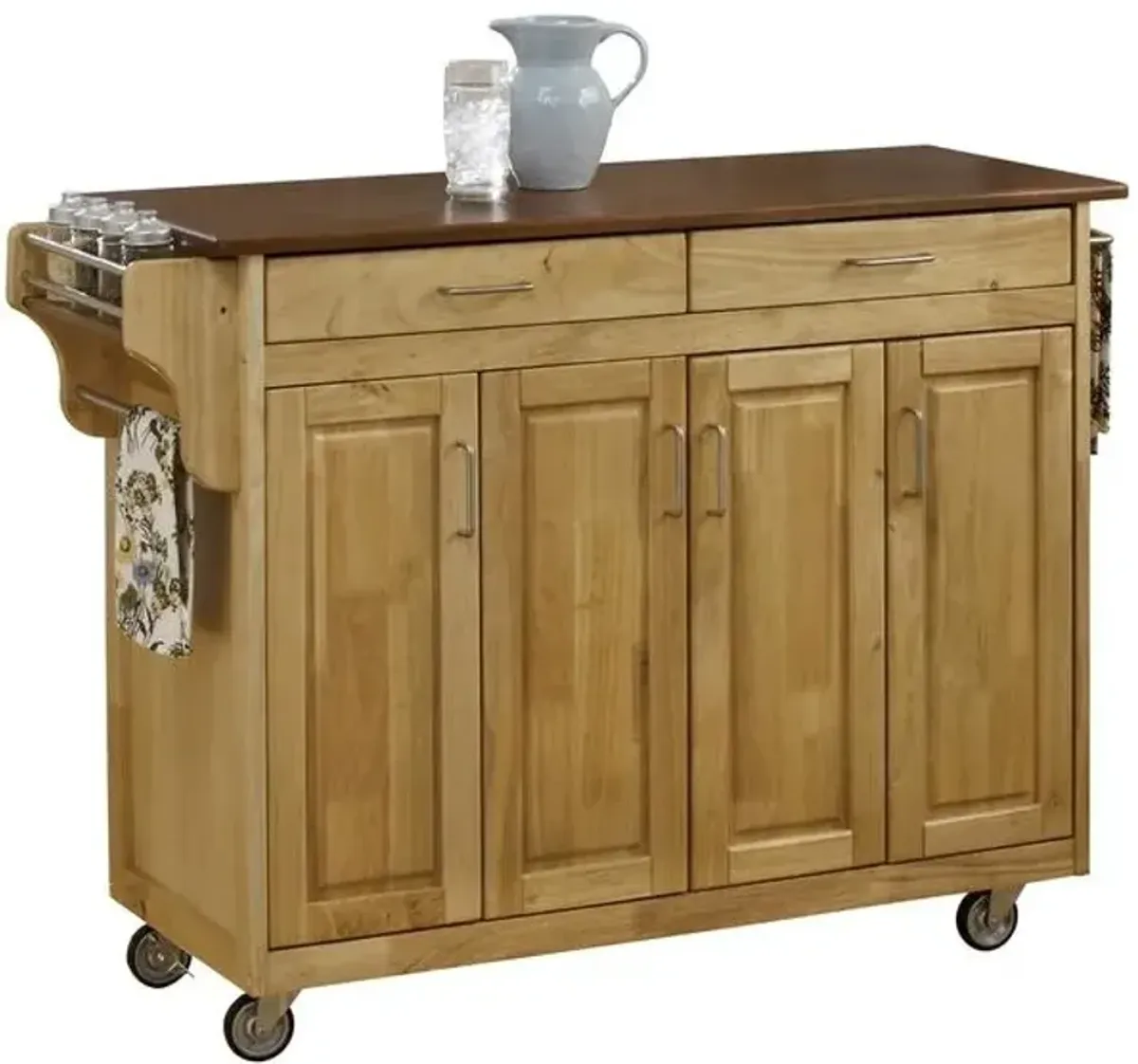 homestyles® Create-a-Cart Natural Wood/Oak Kitchen Cart