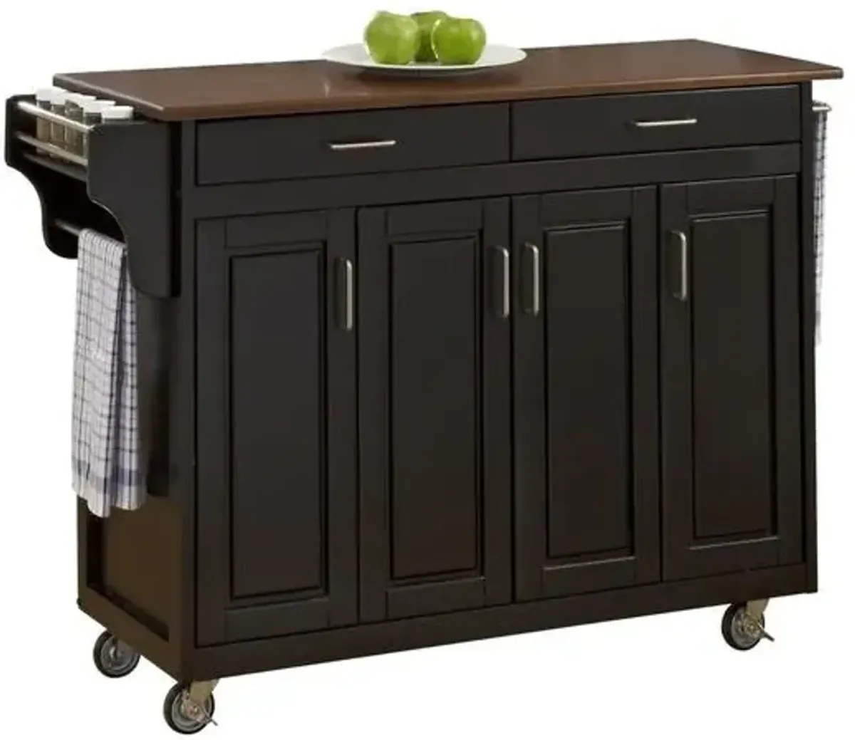 homestyles® Create-a-Cart Black Kitchen Cart