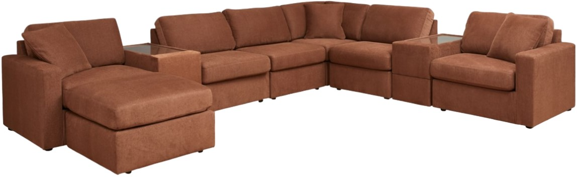 Signature Design by Ashley® Modmax 8-Piece Spice Modular Sectional