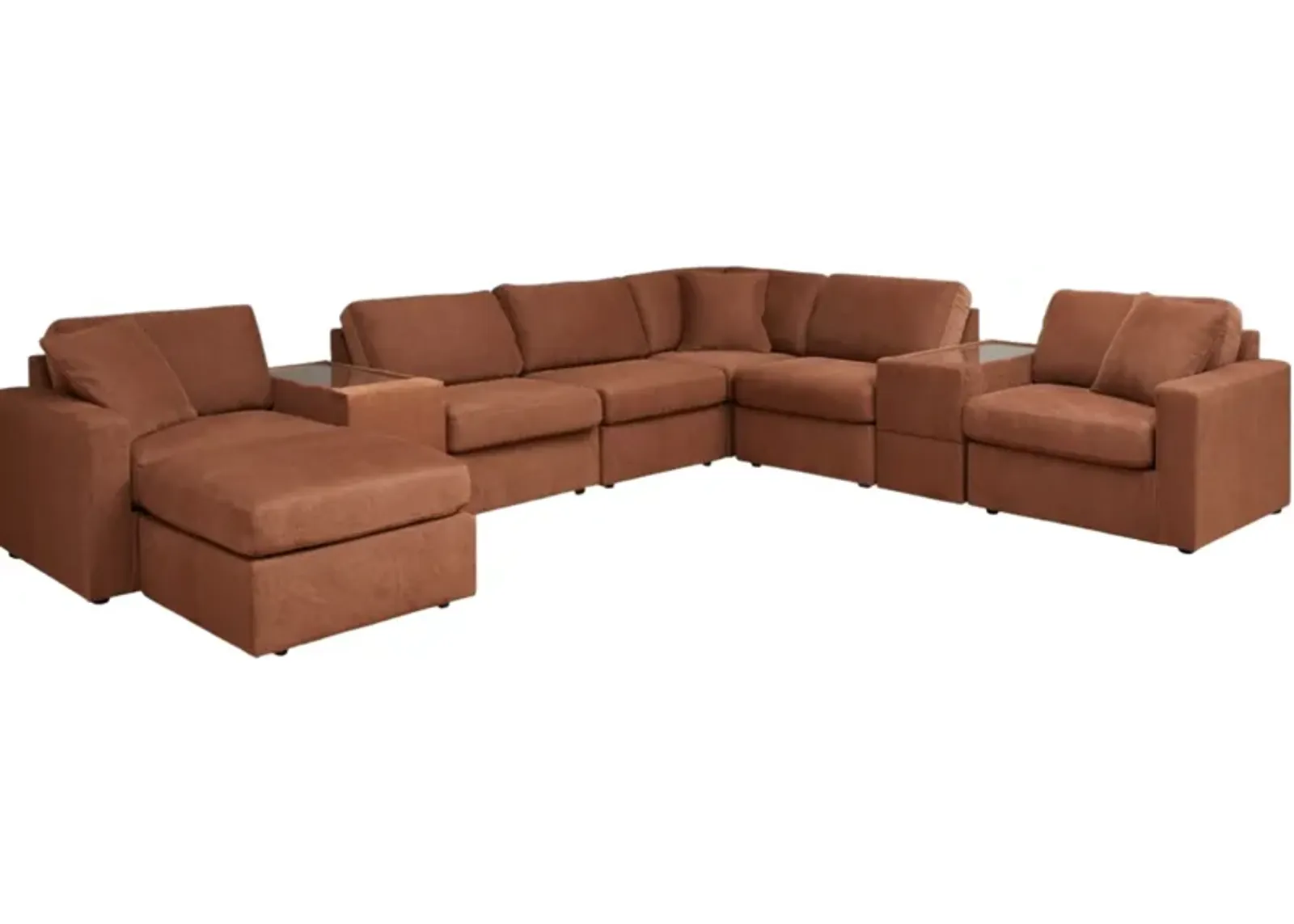 Signature Design by Ashley® Modmax 8-Piece Spice Modular Sectional