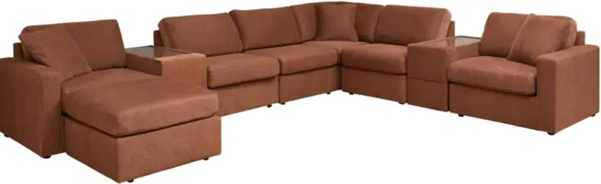 Signature Design by Ashley® Modmax 8-Piece Spice Modular Sectional