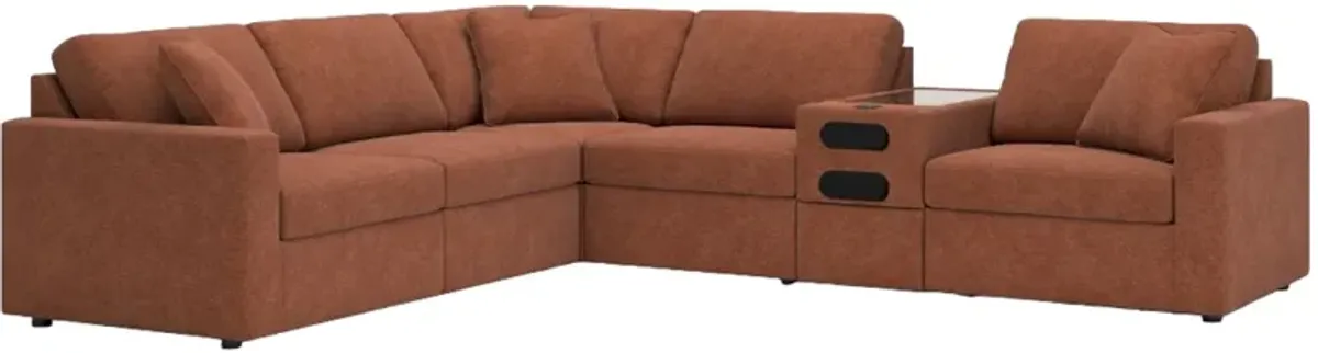 Signature Design by Ashley® Modmax 6-Piece Spice Sectional with Console 