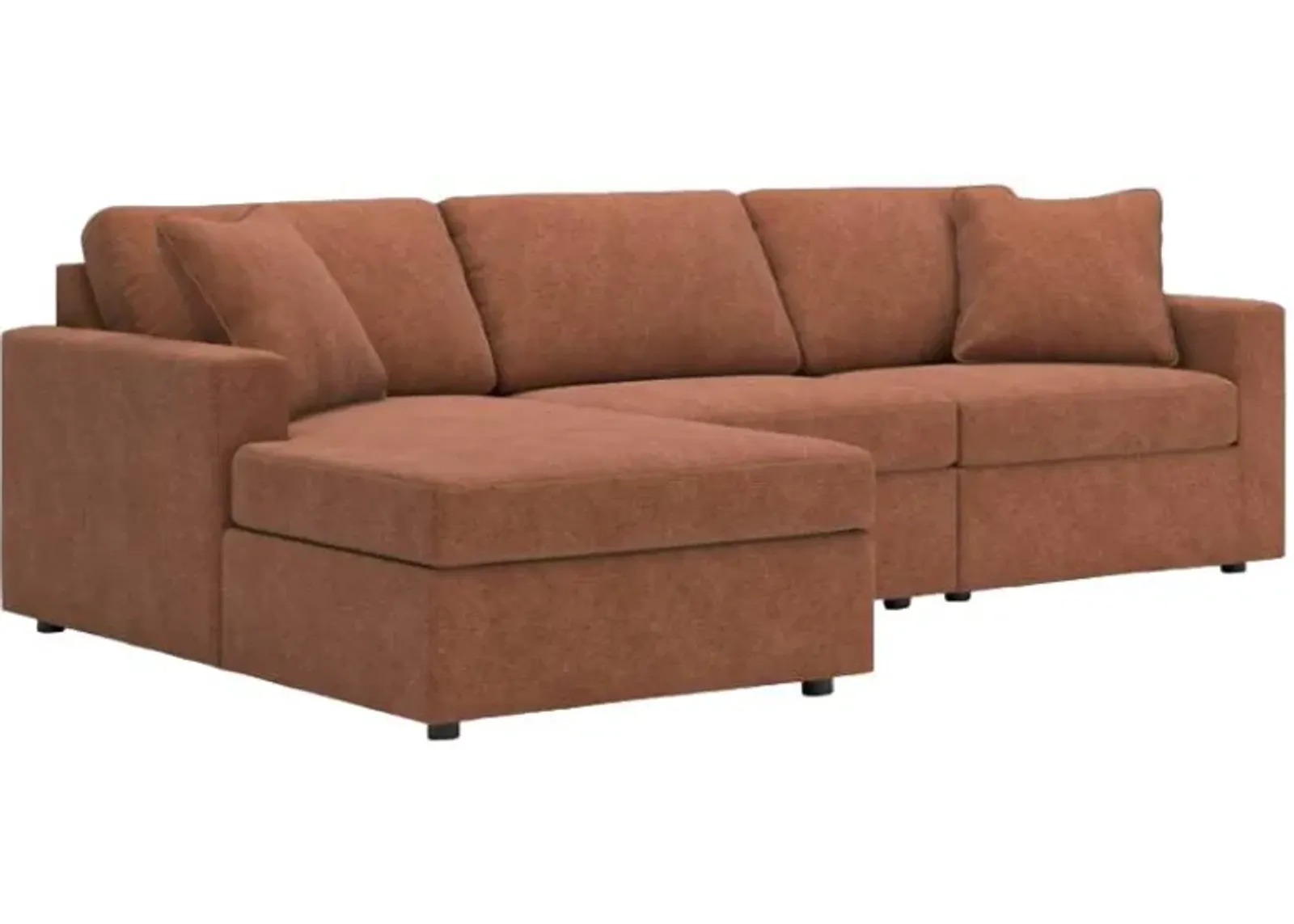 Signature Design by Ashley® Modmax 3-Piece Spice Left-Arm Facing Chaise Sectional