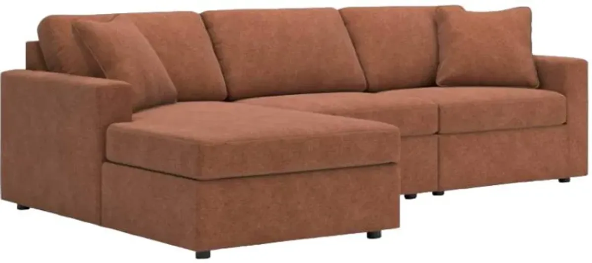 Signature Design by Ashley® Modmax 3-Piece Spice Left-Arm Facing Chaise Sectional