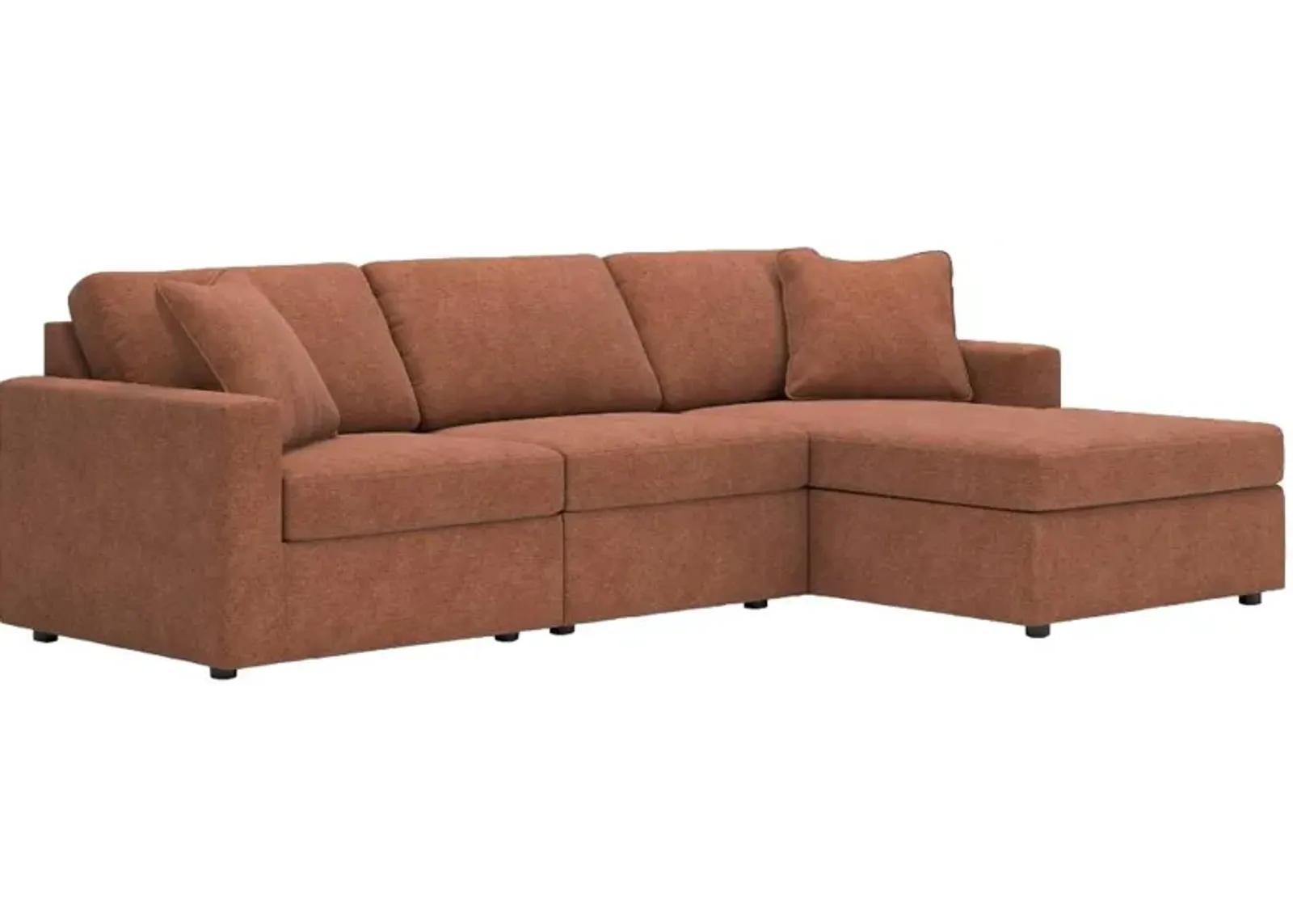 Signature Design by Ashley® Modmax 3-Piece Spice Right-Arm Facing Chaise Sectional