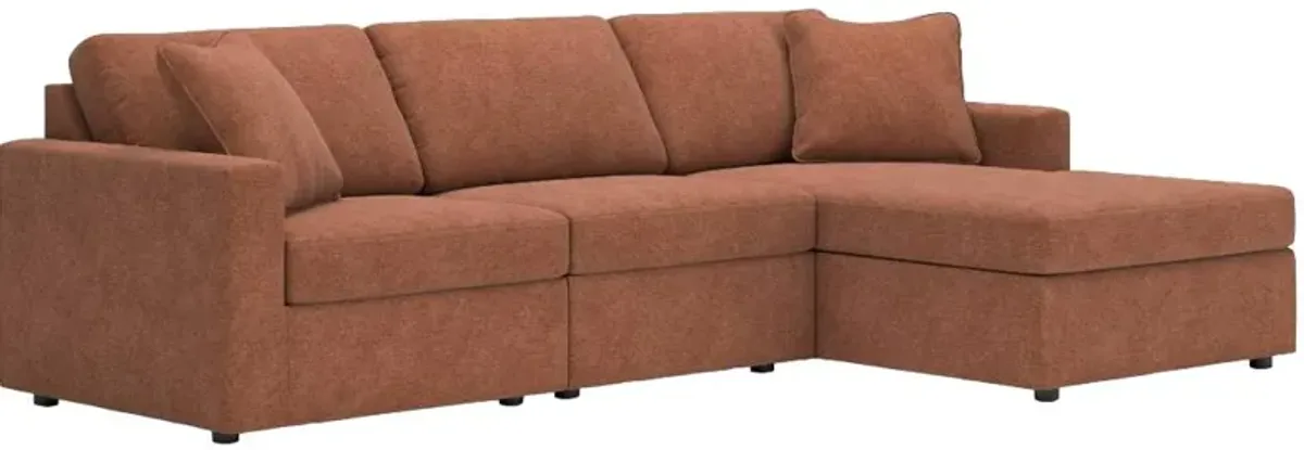 Signature Design by Ashley® Modmax 3-Piece Spice Right-Arm Facing Chaise Sectional