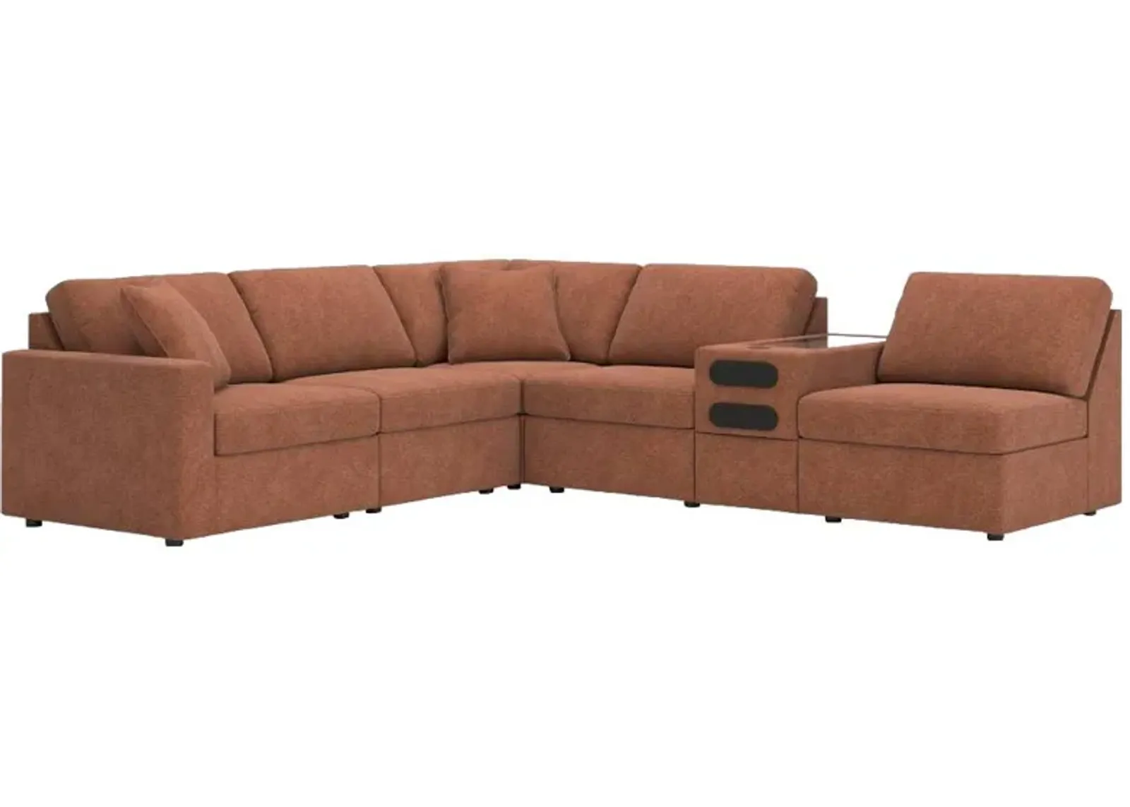 Signature Design by Ashley® Modmax 6-Piece Spice Sectional with Audio Console