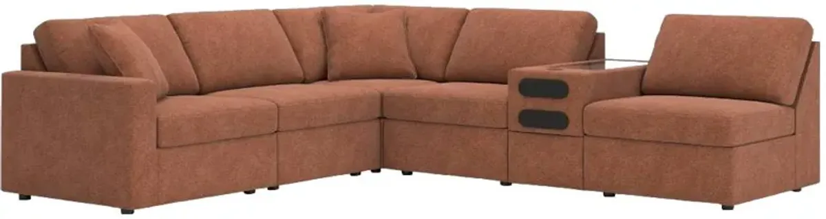 Signature Design by Ashley® Modmax 6-Piece Spice Sectional with Audio Console