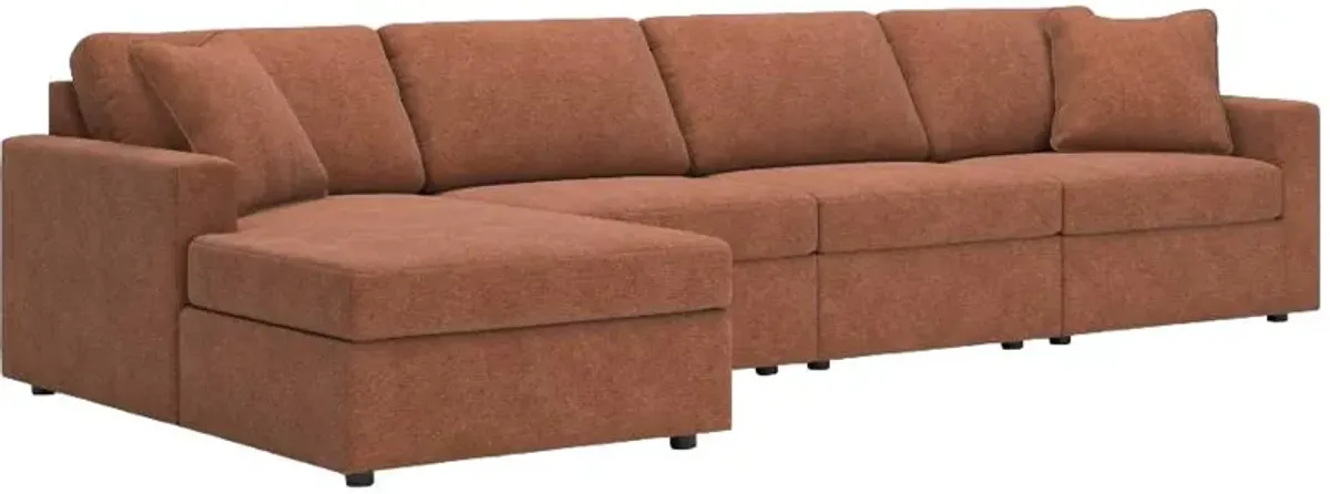 Signature Design by Ashley® Modmax 4-Piece Spice Left-Arm Facing Chaise Sectional