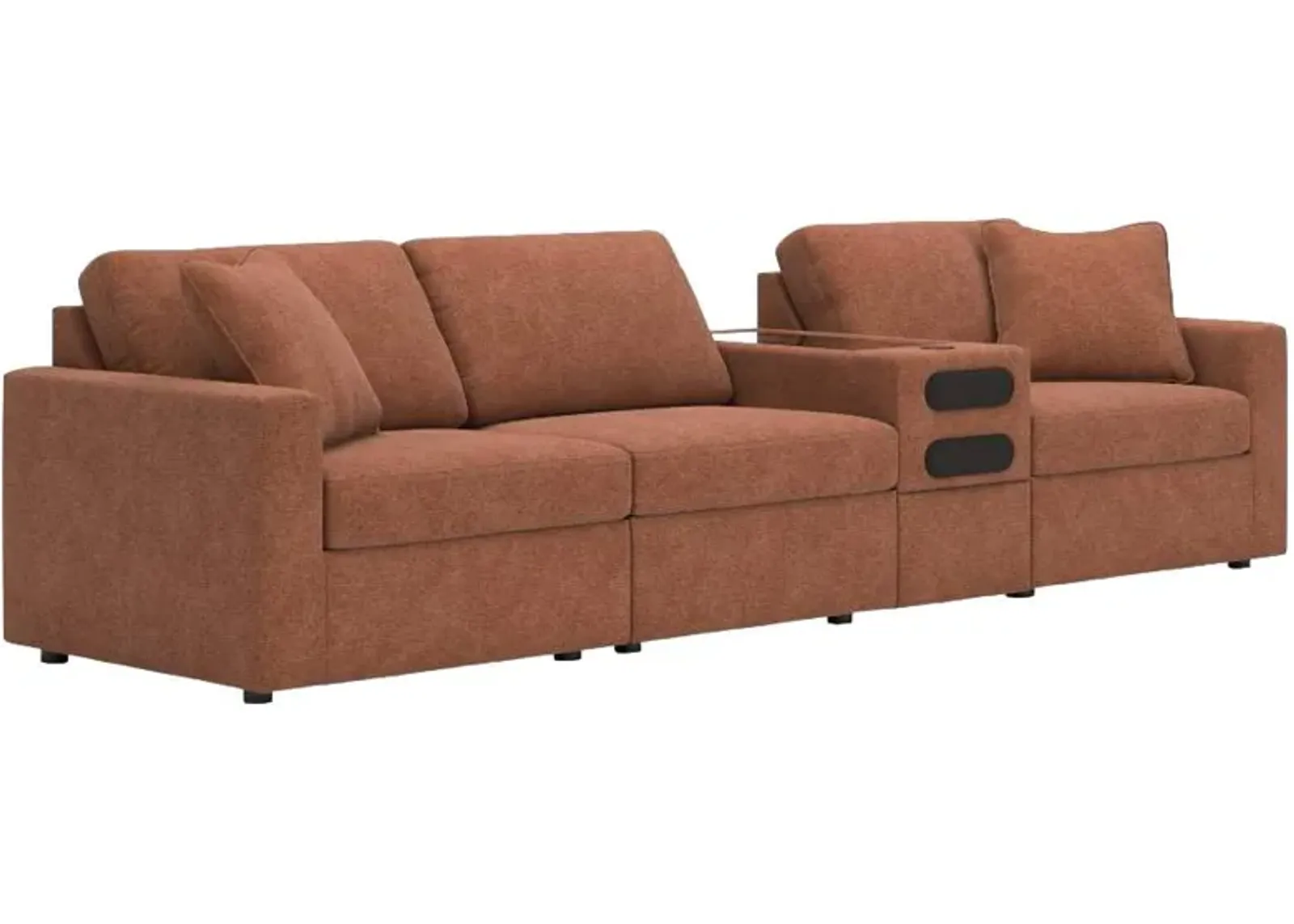 Signature Design by Ashley® Modmax 4-Piece Spice Sectional with Audio Console