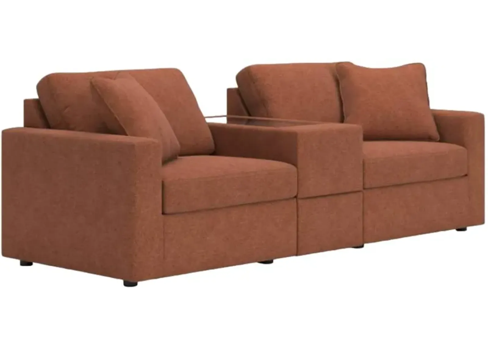 Signature Design by Ashley® Modmax 3-Piece Spice Sectional with Storage Console