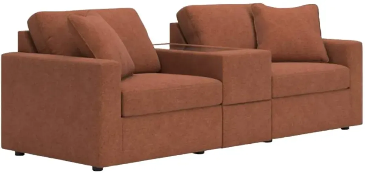 Signature Design by Ashley® Modmax 3-Piece Spice Sectional with Storage Console