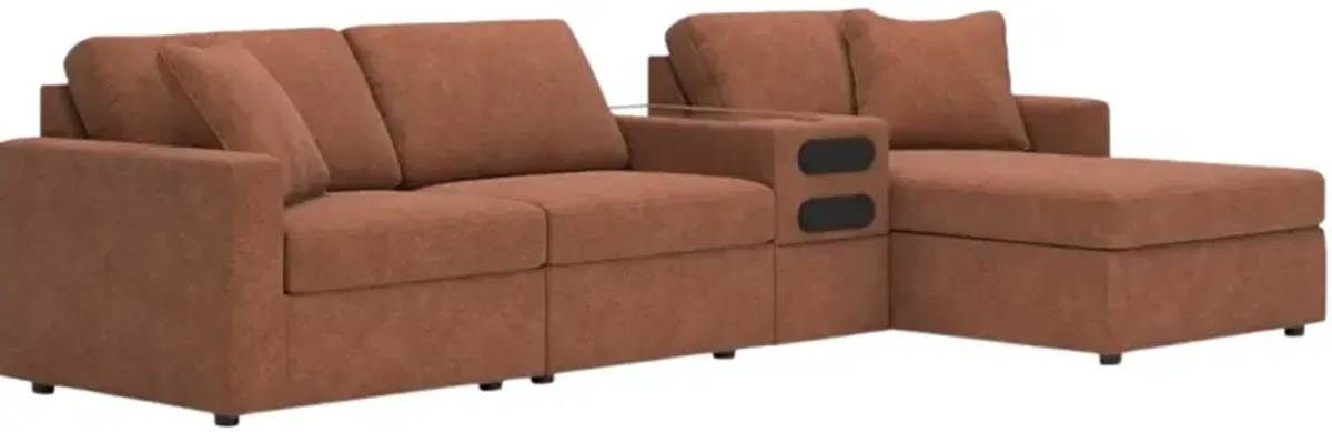 Signature Design by Ashley® Modmax 4-Piece Spice Sectional Audio Console