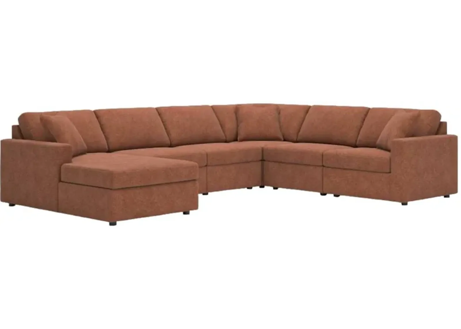 Signature Design by Ashley® Modmax 6-Piece Spice Left-Arm Facing Chaise Sectional