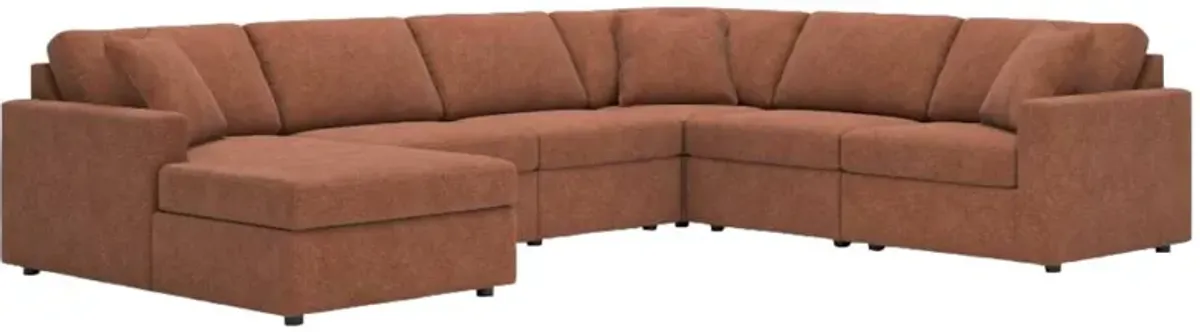 Signature Design by Ashley® Modmax 6-Piece Spice Left-Arm Facing Chaise Sectional