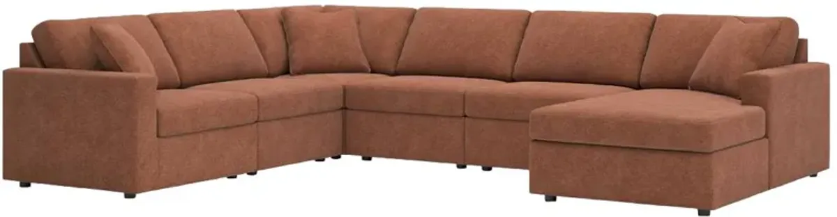 Signature Design by Ashley® Modmax 6-Piece Spice Right-Arm Facing Chaise Sectional