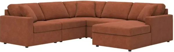 Signature Design by Ashley® Modmax 5-Piece Spice Right-Arm Facing Sectional and Chaise
