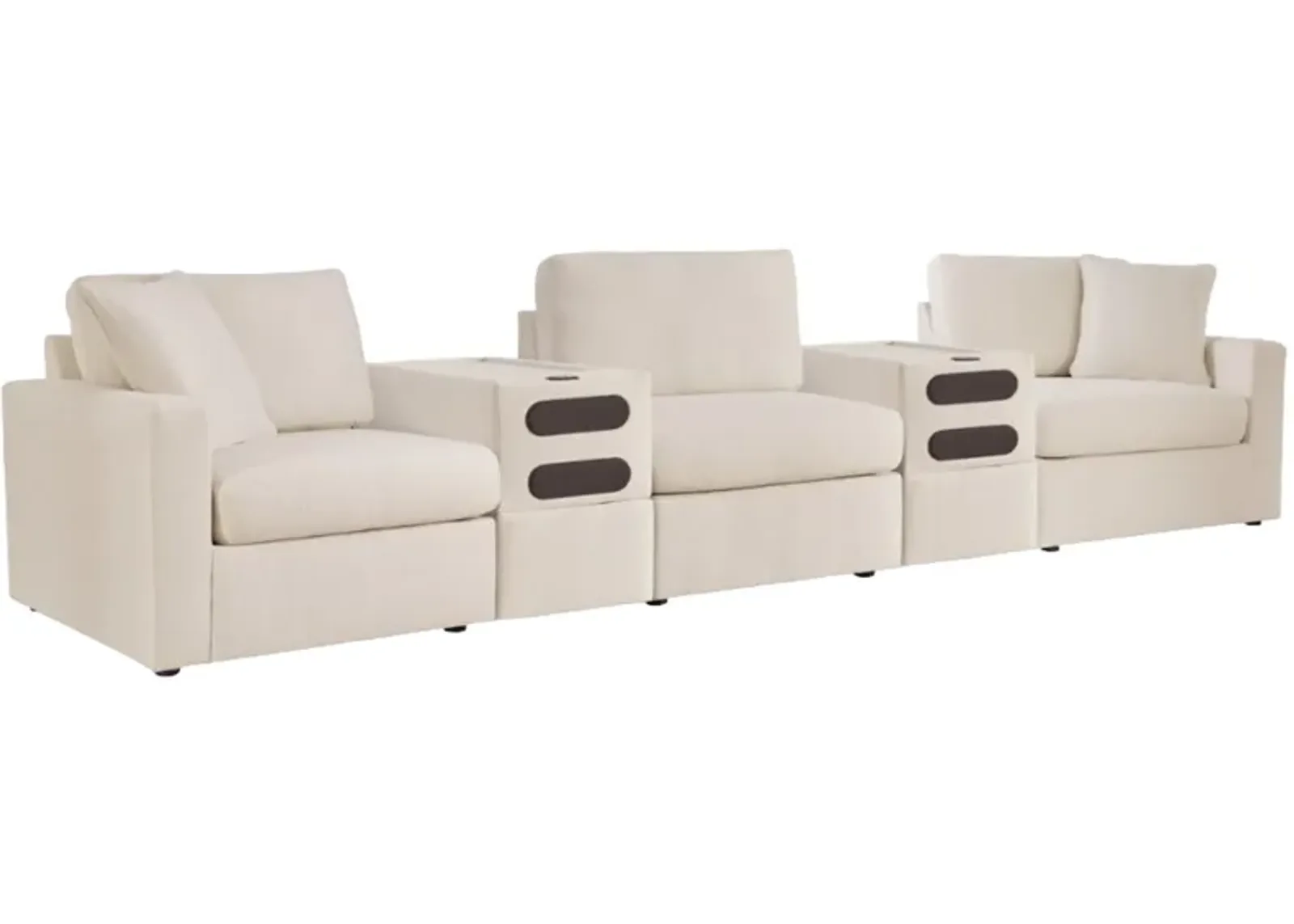 Signature Design by Ashley® Modmax 5-Piece Oyster Sectional with Console with Audio System