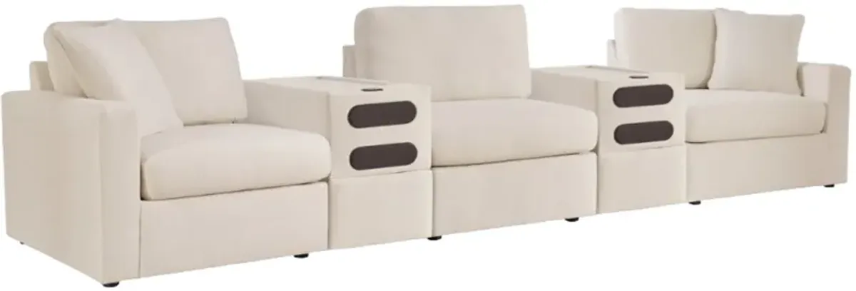 Signature Design by Ashley® Modmax 5-Piece Oyster Sectional with Console with Audio System