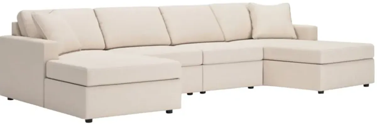 Signature Design by Ashley® Modmax 4-Piece Oyster Double Chaise Sectional