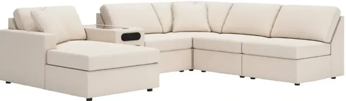Signature Design by Ashley® Modmax 7-Piece Oyster U-Shape Sectional with Audio Console