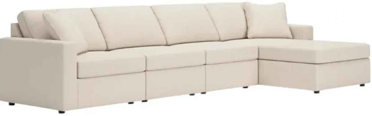 Signature Design by Ashley® Modmax 4-Piece Oyster Right Arm Facing Chaise Sectional