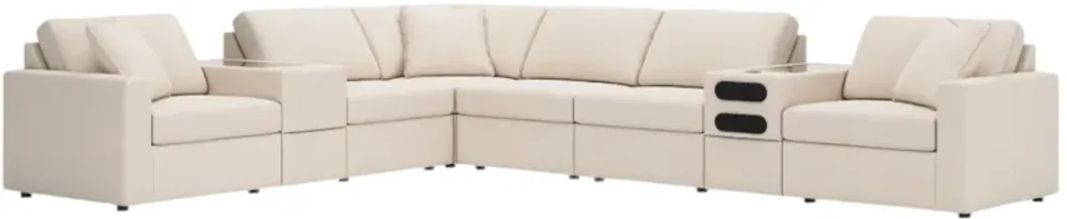 Signature Design by Ashley® Modmax 8-Piece Oyster Sectional with Audio and Storage Console