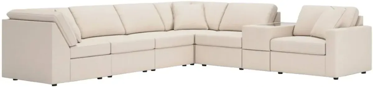 Signature Design by Ashley® Modmax 7-Piece Oyster L-Shape Sectional with Storage Console