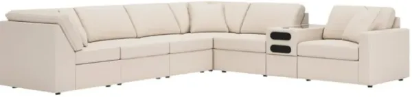Signature Design by Ashley® Modmax 7-Piece Oyster L-Shape Sectional with Audio Console