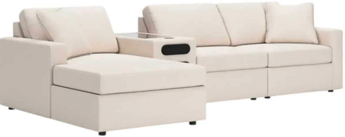 Signature Design by Ashley® Modmax 4-Piece Oyster Sectional with Chaise and Audio Console