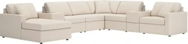 Signature Design by Ashley® Modmax 8-Piece Oyster U-Shape Chaise Sectional with Storage Consoles
