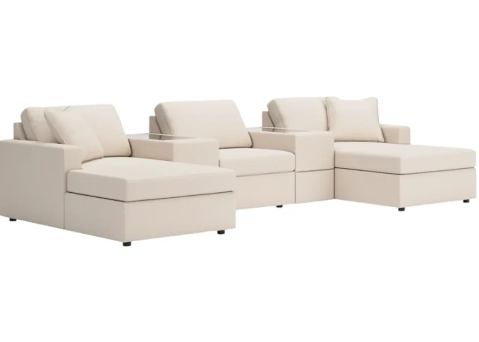 Signature Design by Ashley® Modmax 5-Piece Oyster Pit Sectional with Storage Console