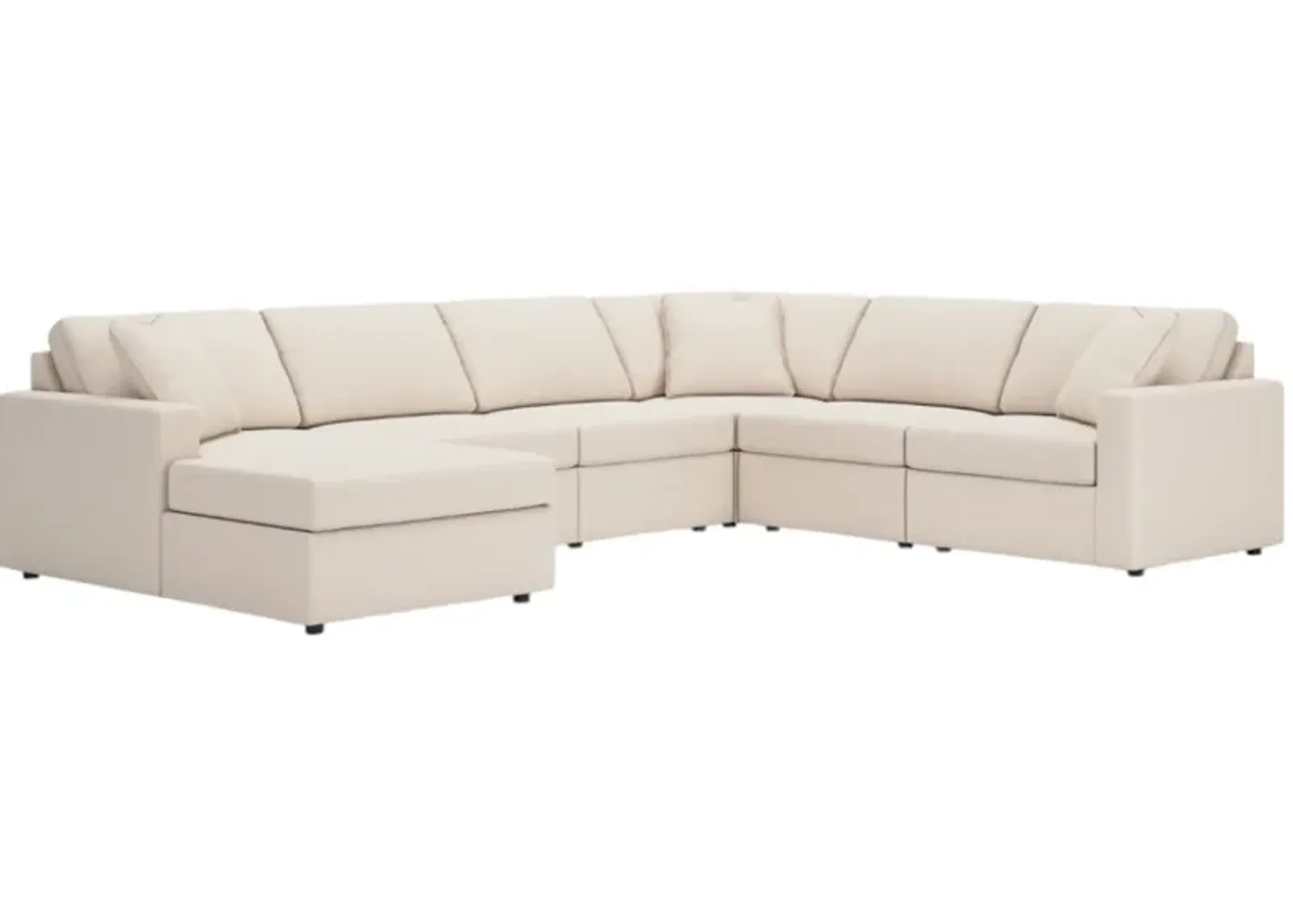 Signature Design by Ashley® Modmax 6-Piece Oyster Sectional with Left-Arm Facing Chaise