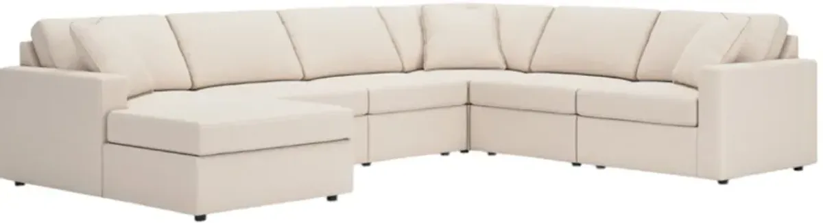 Signature Design by Ashley® Modmax 6-Piece Oyster Sectional with Left-Arm Facing Chaise