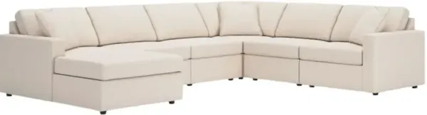 Signature Design by Ashley® Modmax 6-Piece Oyster 140" U-Shape Chaise Sectional