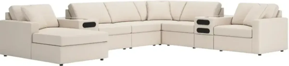 Signature Design by Ashley® Modmax 8-Piece Oyster U-Shape Chaise Sectional with Audio Consoles