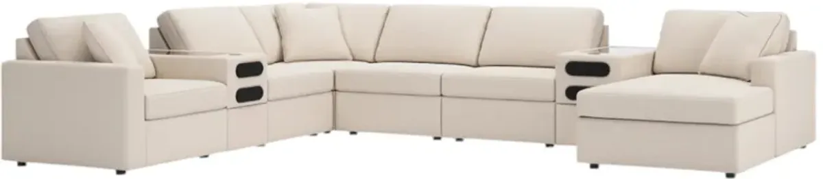 Signature Design by Ashley® Modmax 8-Piece Oyster Sectional with Right-Arm Facing Chaise and Audio Console