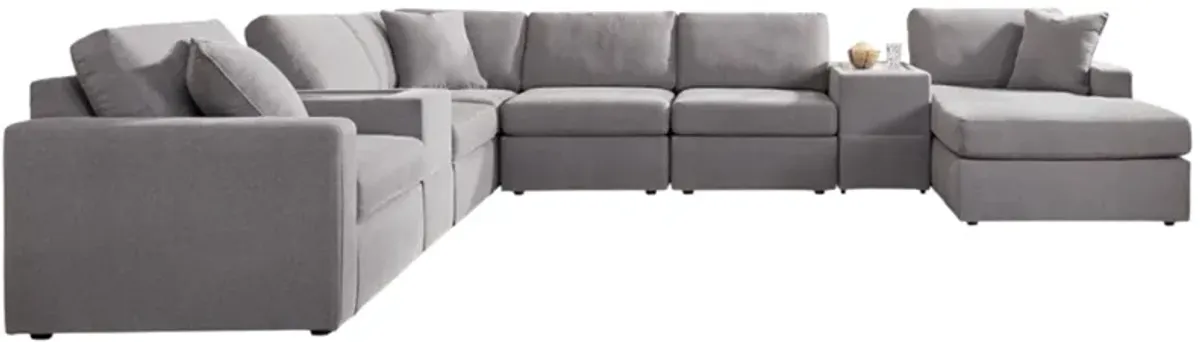 Signature Design by Ashley® Modmax 8-Piece Granite Sectional with Storage Consoles