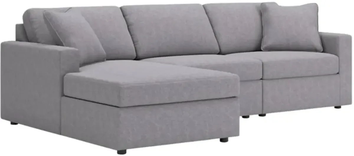 Signature Design by Ashley® Modmax 3-Piece Granite Left-Arm Facing Sectional and Chaise