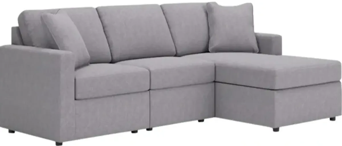 Signature Design by Ashley® Modmax 3-Piece Granite Right Arm Facing Chaise Sectional