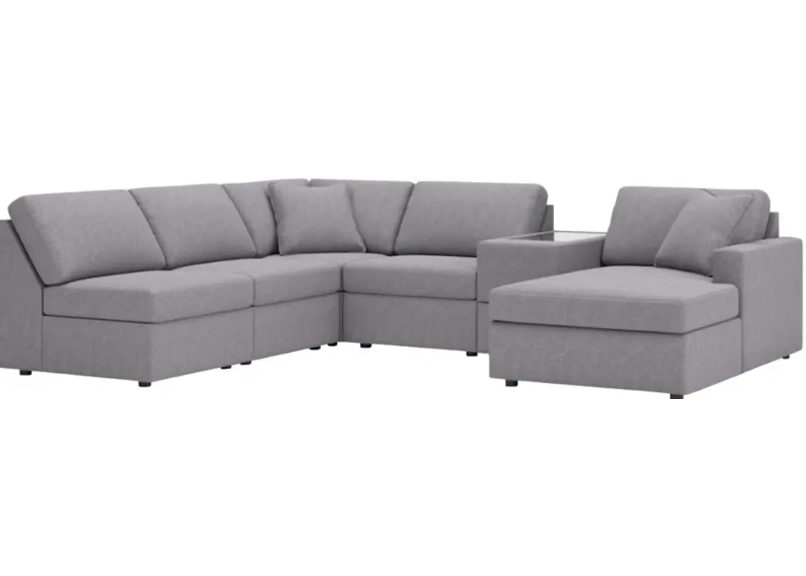 Signature Design by Ashley® Modmax 6-Piece Sectional with Chaise and Storage Console